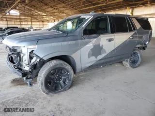 2023 Chevrolet Tahoe Commercial with VIN 1GNSCLED6PR134120, listed as a Copart auction lot 48816675 with 9,464 mi miles and Salvage Title. Bid and sale history available at carsss.com. Image 1.
