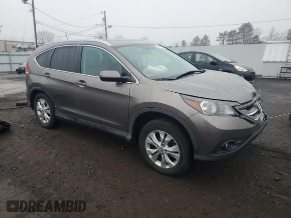 2012 Honda CR-V EX-L with VIN 5J6RM4H7XCL070400, listed as a Copart auction lot 50813225 with 161,291 mi miles and Salvage Title. Bid and sale history available at carsss.com. Image 4.