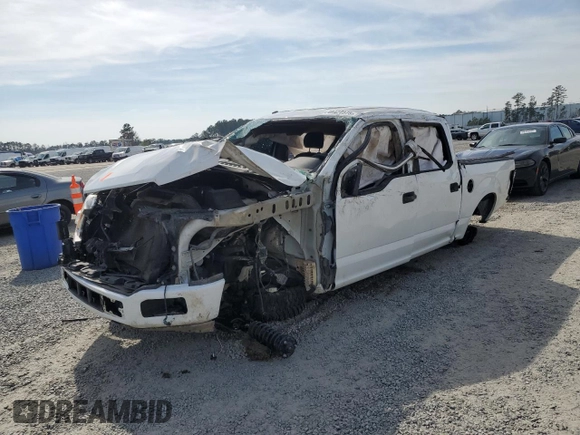 2018 Ford F-150 XL with VIN 1FTEW1CP3JFC91711, listed as a Copart auction lot 49427375 with 115,302 mi miles and Salvage Title. Bid and sale history available at carsss.com. Image 1.