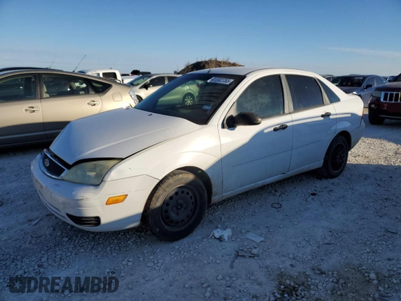 2007 Ford Focus S with VIN 1FAFP34N47W243028, listed as a Copart auction lot 55147695 with 218,672 mi miles and Salvage title. Bid and sale history available at DreamBid. Image 1.