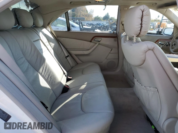 2002 Mercedes-Benz S-Class 4.3L with VIN WDBNG70J82A237141, listed as a Copart auction lot 42193475 with 247,858 mi miles and Salvage Title. Bid and sale history available at carsss.com. Image 10.