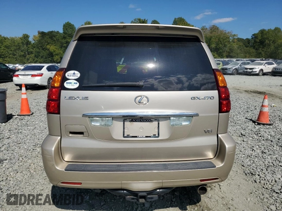 2007 Lexus GX 470 with VIN JTJBT20X470145333, listed as a Copart auction lot 71368774 with 289,851 mi miles and Clean Title. Bid and sale history available at carsss.com. Image 6.