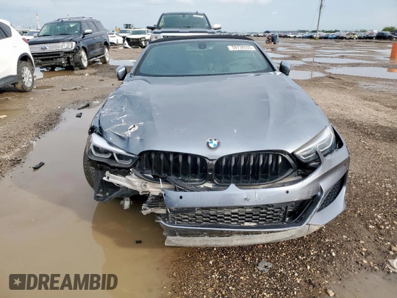 2022 BMW 8 Series with VIN WBAFY4C07NCH97004, listed as a Copart auction lot 59738555 with Not provided miles and Salvage title. Bid and sale history available at DreamBid. Image 5.