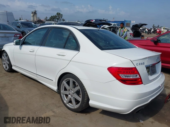 2014 Mercedes-Benz C 250 Sport with VIN WDDGF4HB5EG245388, listed as a IAAI auction lot 42407602 with 96,415 mi miles and . Bid and sale history available at DreamBid. Image 3.