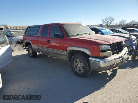 2003 Chevrolet Silverado 1500 with VIN 2GCEK19V131212211, listed as a Copart auction lot 83653254 with 0 mi miles and Salvage Title. Bid and sale history available at carsss.com. Image 4.