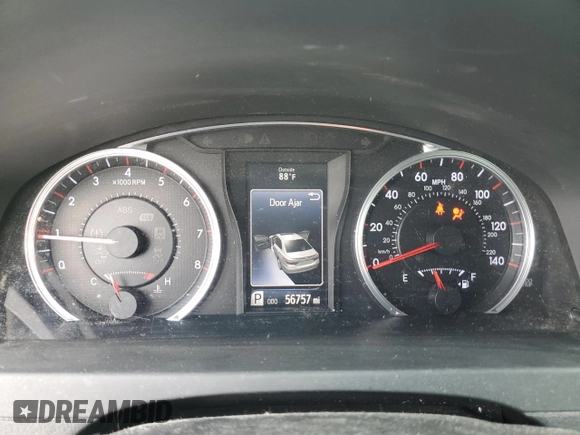 2016 Toyota Camry XLE with VIN 4T1BF1FK7GU212494, listed as a Copart auction lot 52404665 with 56,757 mi miles and Salvage Title. Bid and sale history available at carsss.com. Image 9.