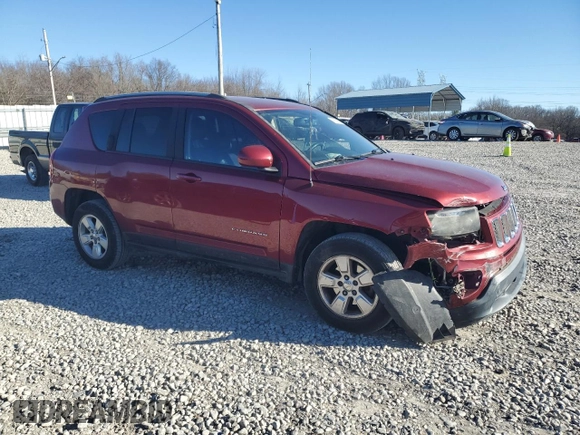 2016 Jeep Compass Latitude with VIN 1C4NJCEB0GD651470, listed as a Copart auction lot 47505465 with 130,826 mi miles and Salvage Title. Bid and sale history available at carsss.com. Image 4.
