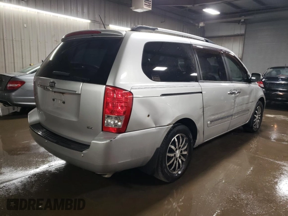 2012 Kia Sedona EX with VIN KNDMH4C7XC6483296, listed as a Copart auction lot 76624984 with 203,980 mi miles and Salvage Title. Bid and sale history available at carsss.com. Image 3.