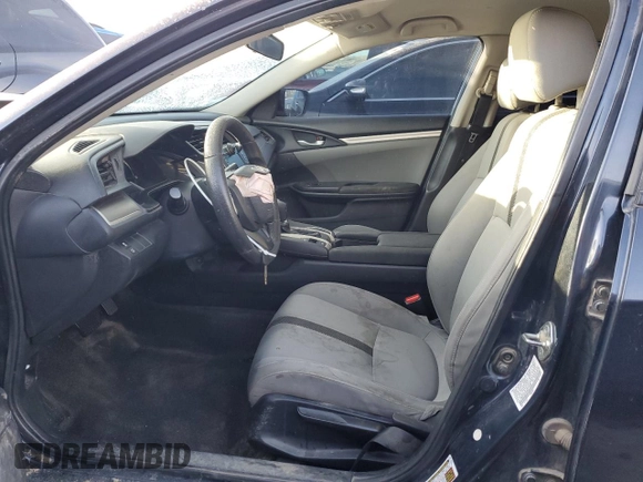 2017 Honda Civic LX with VIN 19XFC2F55HE219300, listed as a Copart auction lot 83662394 with 172,697 mi miles and Salvage Title. Bid and sale history available at DreamBid. Image 7.