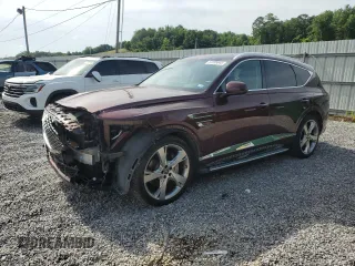 2021 Genesis GV80 with VIN KMUHCESC3MU054662, listed as a Copart auction lot 57235645 with 64,318 mi miles and Salvage title. Bid and sale history available at DreamBid. Image 1.