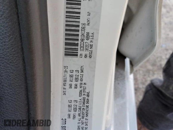 2016 Chrysler 200 Limited with VIN 1C3CCCAB1GN133616, listed as a Copart auction lot 43067535 with 175,745 mi miles and Salvage Title. Bid and sale history available at carsss.com. Image 13.