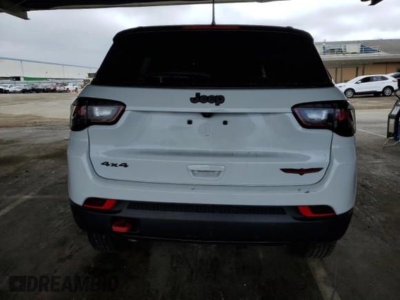 2023 Jeep Compass Trailhawk with VIN 3C4NJDDN1PT503243, listed as a Copart auction lot 60724475 with 13,063 mi miles and Salvage title. Bid and sale history available at DreamBid. Image 6.