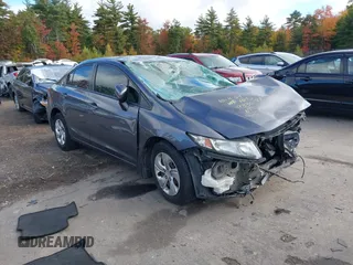 2014 Honda Civic Sedan LX with VIN 19XFB2F52EE019330, listed as a IAAI auction lot 40557827 with 169,656 mi miles. Bid and sale history available at carsss.com. Image 1.