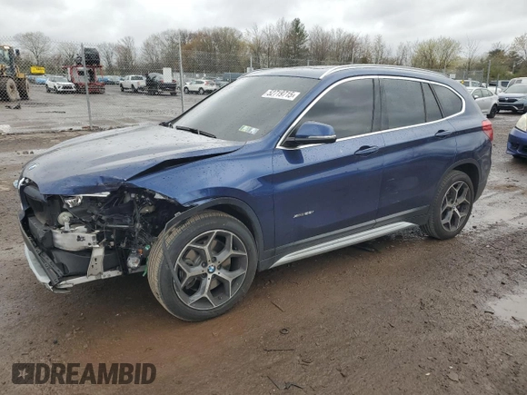 2017 BMW X1 xDrive28i with VIN WBXHT3C3XH5F69573, listed as a Copart auction lot 52719715 with 93,981 mi miles and Salvage Title. Bid and sale history available at DreamBid. Image 1.