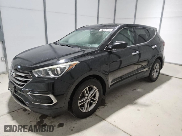 2017 Hyundai Santa Fe 2.4L z VIN 5NMZT3LB9HH025228, wystawiony jako Copart lot #57186685 z przebiegiem 185 470 mil mil oraz Czysty tytuł • Clean title. Historia ofert i sprzedaży dostępna na DreamBid. Obrazek 1.