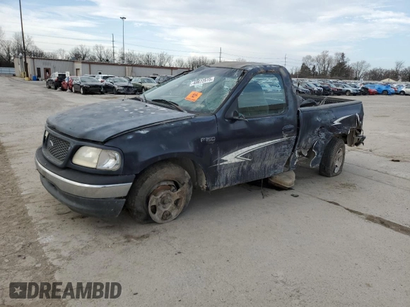 2000 Ford F-150 XL with VIN 2FTZF0728YCA61923, listed as a Copart auction lot 49672515 with 0 mi miles and Salvage Title. Bid and sale history available at carsss.com. Image 1.