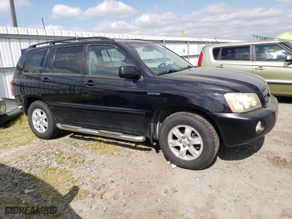 2002 Toyota Highlander with VIN JTEGF21A520050357, listed as a Copart auction lot 53374685 with 167,181 mi miles and Salvage Title. Bid and sale history available at carsss.com. Image 4.