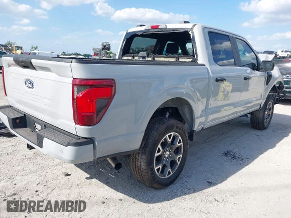 2024 Ford F-150 STX with VIN 1FTEW2KP0RKD54886, listed as a IAAI auction lot 41914547 with 8,148 mi miles and . Bid and sale history available at carsss.com. Image 4.