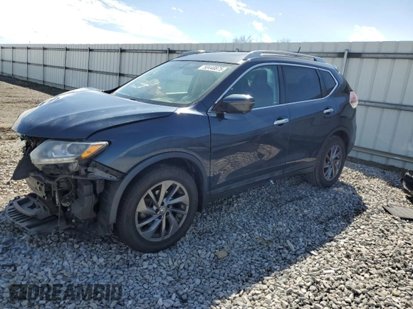2016 Nissan Rogue SL with VIN 5N1AT2MT9GC880924, listed as a Copart auction lot 50440875 with 0 mi miles and Salvage Title. Bid and sale history available at carsss.com. Image 1.