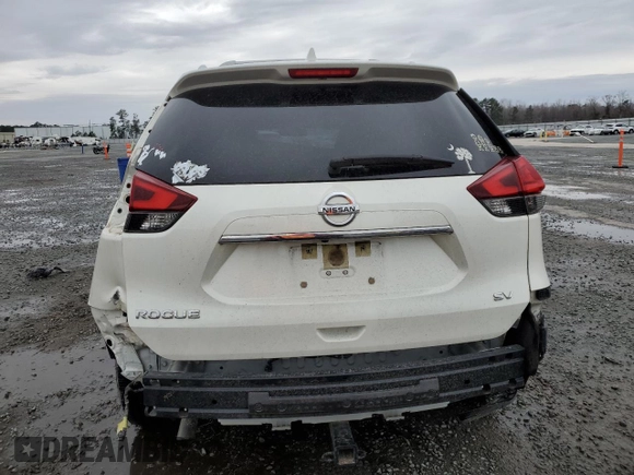 2017 Nissan Rogue SV with VIN JN8AT2MT7HW143603, listed as a Copart auction lot 46649215 with 105,423 mi miles and Salvage Title. Bid and sale history available at carsss.com. Image 6.