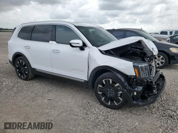 2024 Kia Telluride SX z VIN 5XYP54GC8RG494042, wystawiony jako Copart lot #54714375 z przebiegiem 7 719 mil mil oraz Szkoda całkowita • Salvage title. Historia ofert i sprzedaży dostępna na DreamBid. Obrazek 4.
