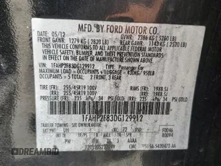 2013 Ford Taurus Limited с VIN 1FAHP2F83DG129912, выставлен на аукционе Copart как лот 61047505 с пробегом 257 139 миль миль и Чистый • Clean title. История ставок и продаж доступна на DreamBid. Изображение 12.