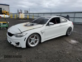 2015 BMW M4 with VIN WBS3R9C53FK334947, listed as a Copart auction lot 51243555 with 0 mi miles and Salvage Title. Bid and sale history available at carsss.com. Image 1.