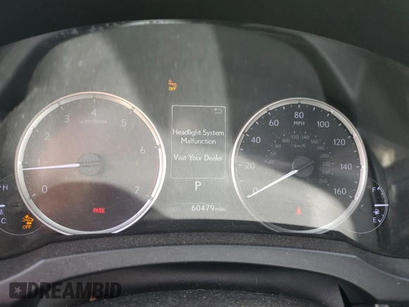 2021 Lexus IS 300 with VIN JTHAA1D23M5112947, listed as a Copart auction lot 56178725 with 60,479 mi miles and Salvage title. Bid and sale history available at DreamBid. Image 9.