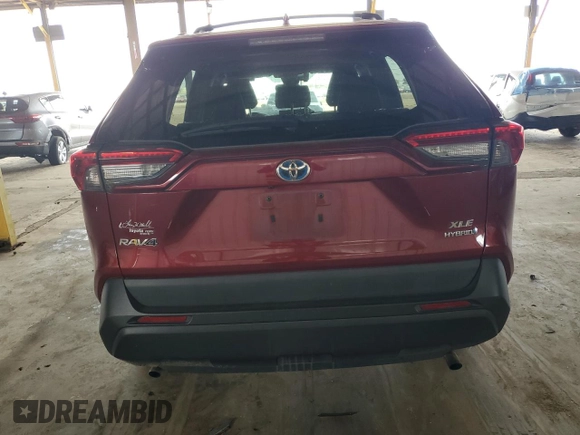 2019 Toyota RAV4 Hybrid XLE with VIN 2T3RWRFV7KW018121, listed as a Copart auction lot 53134755 with 184,512 mi miles and Clean Title. Bid and sale history available at carsss.com. Image 6.