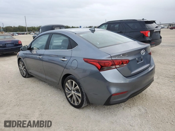 2020 Hyundai Accent Limited with VIN 3KPC34A67LE118346, listed as a Copart auction lot 79717804 with 4,046 mi miles and Clean Title. Bid and sale history available at carsss.com. Image 2.