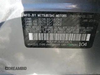 2018 Mitsubishi Mirage G4 SE with VIN ML32F4FJ9JHF10676, listed as a Copart auction lot 83882124 with 80,112 mi miles and Salvage Title. Bid and sale history available at carsss.com. Image 12.