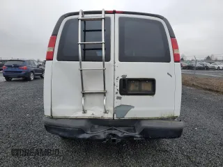 2006 Chevrolet Express Cargo Van with VIN 1GCGG25V061171537, listed as a Copart auction lot 44305285 with 98,495 mi miles and Salvage Title. Bid and sale history available at carsss.com. Image 6.