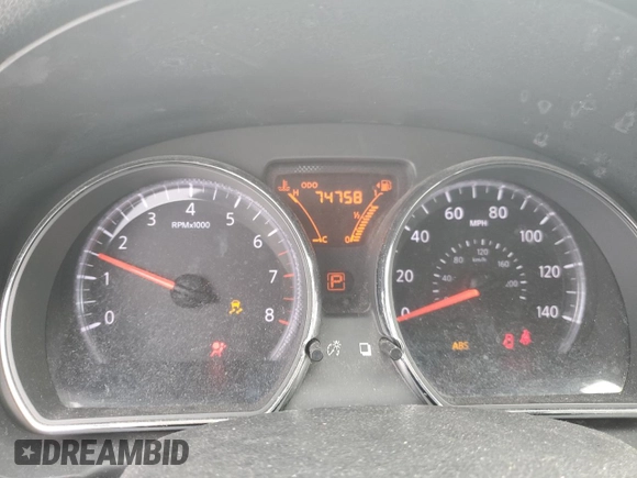2014 Nissan Versa S Plus with VIN 3N1CN7AP0EL836424, listed as a Copart auction lot 44212955 with 74,758 mi miles and Salvage Title. Bid and sale history available at DreamBid. Image 9.