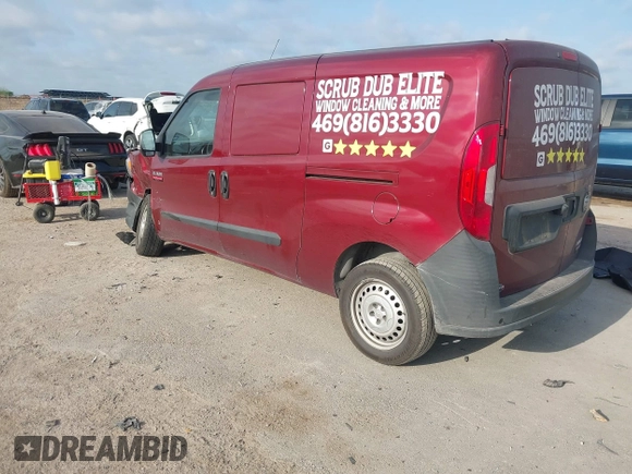 2018 Ram ProMaster City Cargo Tradesman with VIN ZFBERFAB6J6K08657, listed as a IAAI auction lot 42054791 with 53,734 mi miles. Bid and sale history available at carsss.com. Image 3.