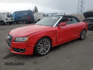 2010 Audi A5 Premium Plus with VIN WAULFAFH7AN018995, listed as a Copart auction lot 81780404 with 98,183 mi miles and Salvage Title. Bid and sale history available at carsss.com. Image 1.