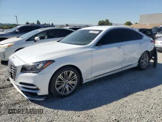 2019 Genesis G80 3.8L with VIN KMTFN4JE3KU309892, listed as a Copart auction lot 74753244 with 38,760 mi miles and Salvage Title. Bid and sale history available at carsss.com. Image 1.