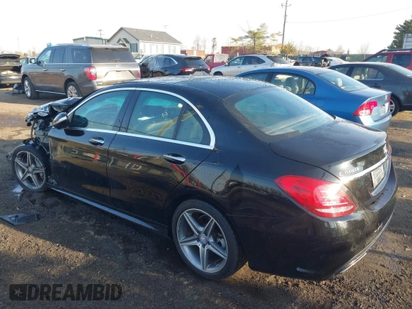 2015 Mercedes-Benz C-Class C 300 Luxury with VIN 55SWF4KBXFU003270, listed as a IAAI auction lot 41775482 with 115,853 mi miles. Bid and sale history available at carsss.com. Image 3.