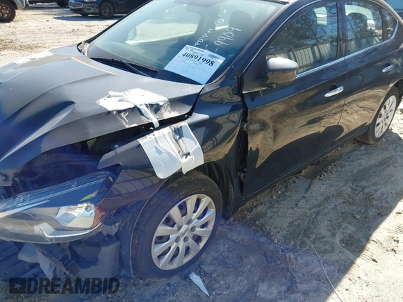2016 Nissan Sentra S with VIN 3N1AB7AP6GY319909, listed as a IAAI auction lot 40891998 with 99,381 mi miles. Bid and sale history available at carsss.com. Image 12.