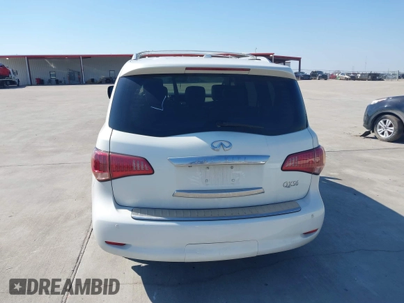 2012 Infiniti QX56 8-passenger with VIN JN8AZ2ND8C9715811, listed as a IAAI auction lot 41619315 with 198,187 mi miles and . Bid and sale history available at DreamBid. Image 16.