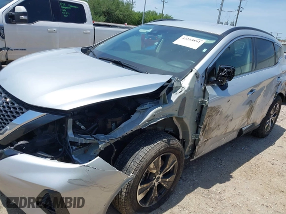 2023 Nissan Murano SV z VIN 5N1AZ2BSXPC136984, wystawiony jako IAAI lot #42258891 z przebiegiem 35 997 mil mil oraz . Historia ofert i sprzedaży dostępna na DreamBid. Obrazek 6.