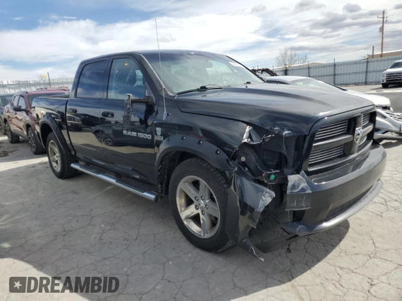 2012 Ram 1500 Sport with VIN 1C6RD7MT0CS340001, listed as a Copart auction lot 48893045 with 178,048 mi miles and Salvage Title. Bid and sale history available at carsss.com. Image 4.