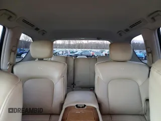 2012 Infiniti QX56 7-passenger with VIN JN8AZ2NE1C9015556, listed as a Copart auction lot 81671054 with 158,247 mi miles and Salvage Title. Bid and sale history available at carsss.com. Image 10.