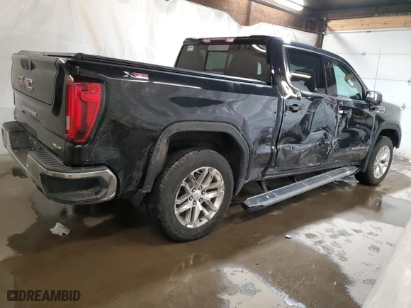 2019 GMC Sierra 1500 SLT with VIN 3GTU9DED9KG164646, listed as a Copart auction lot 47181585 with 32,276 mi miles and Salvage Title. Bid and sale history available at carsss.com. Image 3.