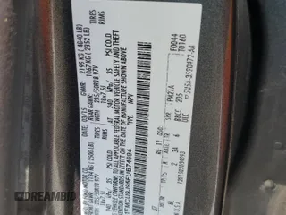 2015 Ford Escape Titanium with VIN 1FMCU9J95FUB74694, listed as a Copart auction lot 65044675 with 159,103 mi miles and Clean title. Bid and sale history available at DreamBid. Image 13.
