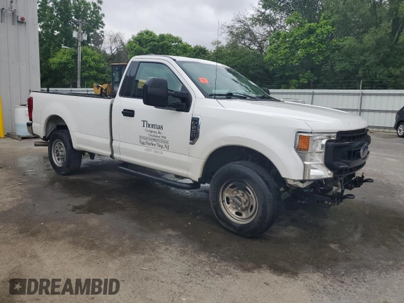 2021 Ford F-250 XL with VIN 1FTBF2A60MEC77777, listed as a Copart auction lot 59657405 with 123,103 mi miles and Salvage title. Bid and sale history available at DreamBid. Image 4.