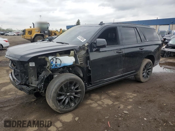 2023 Cadillac Escalade 4WD Sport with VIN 1GYS4FKL1PR258793, listed as a Copart auction lot 55128535 with 35,331 mi miles and Salvage title. Bid and sale history available at DreamBid. Image 1.