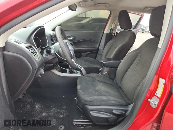 2020 Jeep Compass Sport with VIN 3C4NJCAB9LT169798, listed as a Copart auction lot 57177475 with Not provided miles and Clean title. Bid and sale history available at DreamBid. Image 7.