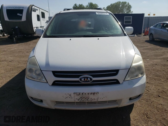 2007 Kia Sedona EX with VIN KNDMB233976167395, listed as a Copart auction lot 68980314 with 119,141 mi miles and Salvage Title. Bid and sale history available at carsss.com. Image 5.