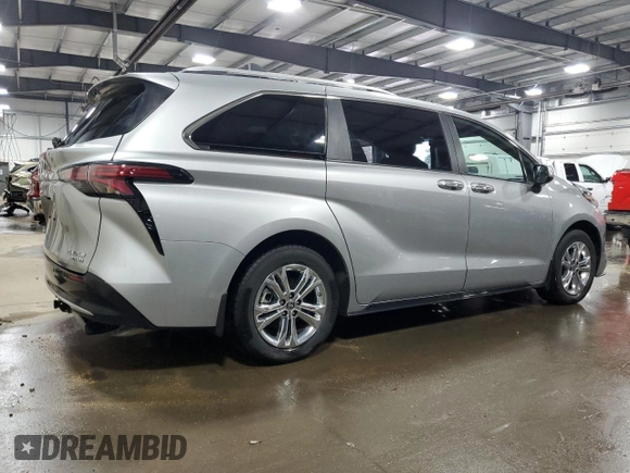 2023 Toyota Sienna Platinum with VIN 5TDESKFCXPS084364, listed as a Copart auction lot 85264314 with 19,158 mi miles and Salvage Title. Bid and sale history available at DreamBid. Image 3.