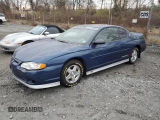 2003 Chevrolet Monte Carlo SS with VIN 2G1WX12K539341195, listed as a Copart auction lot 81890984 with 58,354 mi miles and Salvage Title. Bid and sale history available at carsss.com. Image 1.